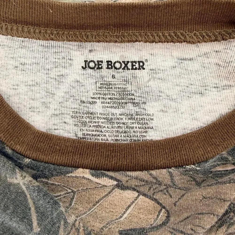 Joe boxer camo long sleeve...
